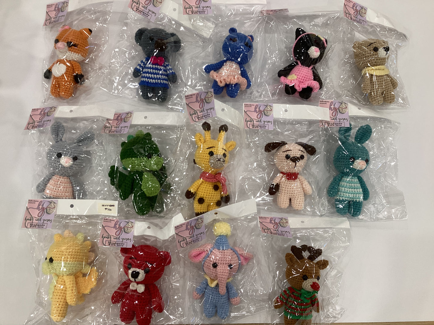 Animal Amigurumis by @hooksandyarnz