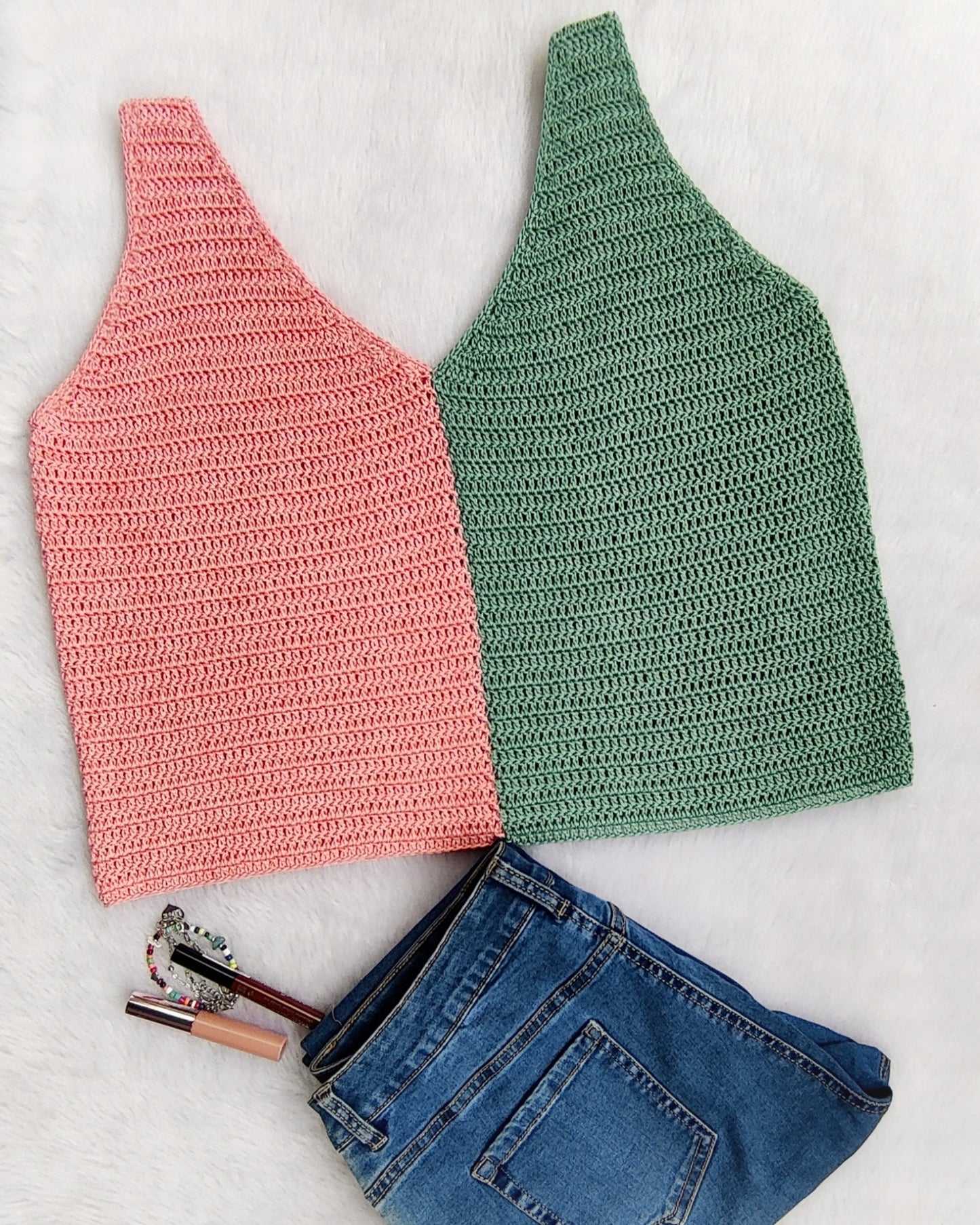 Aster Colorblock Top Crochet Written Pattern