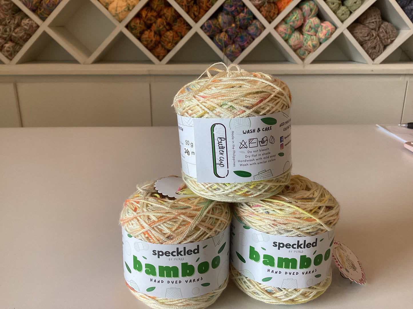 Bamboo Cotton Cakes by @speckledbypurls