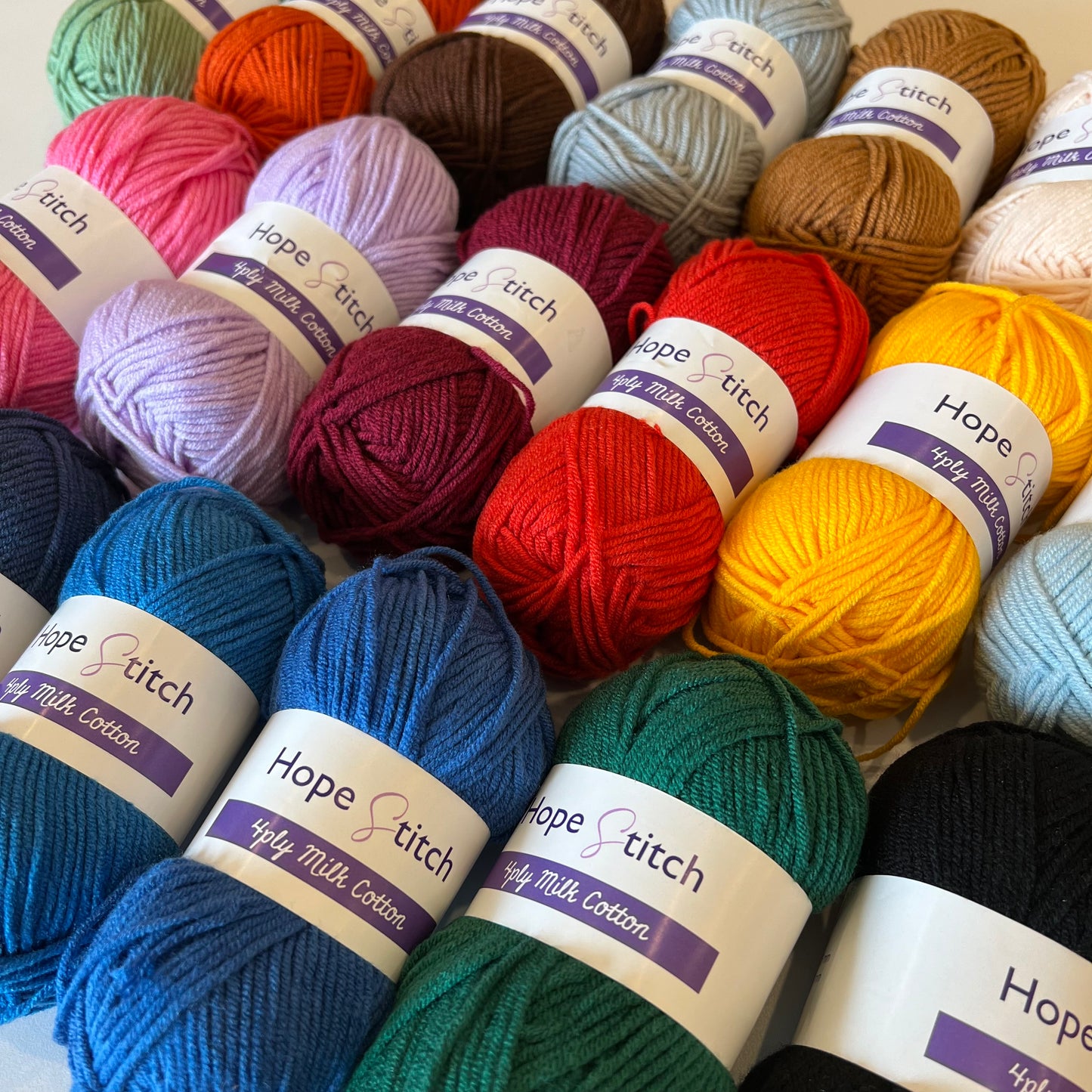 4ply Acrylic Milk Cotton Yarn - 50g