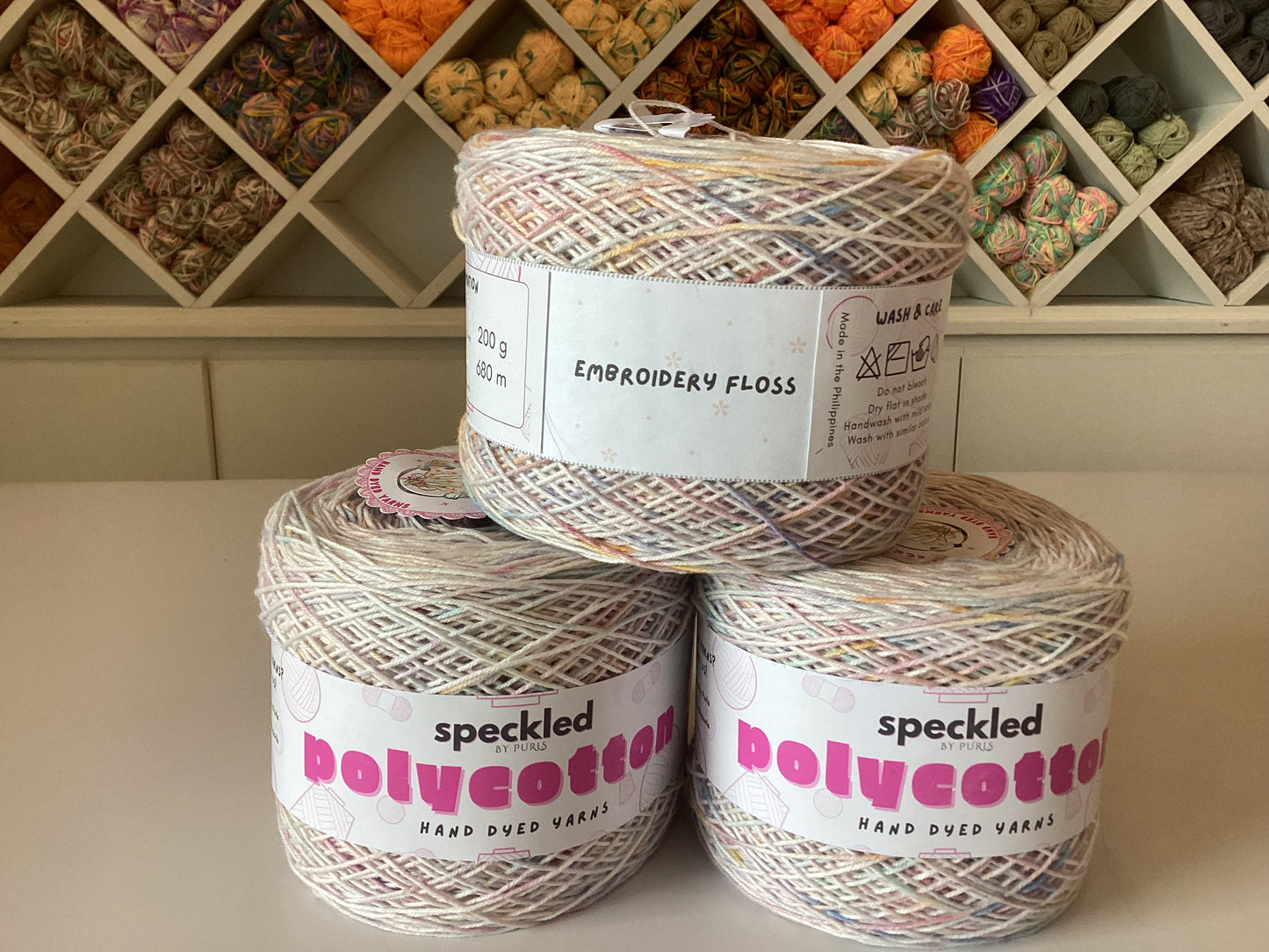 Polycotton Cakes by @speckledbypurls