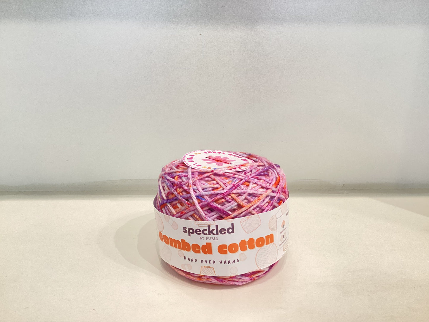 Combed Cotton Cakes  by @speckledbypurls