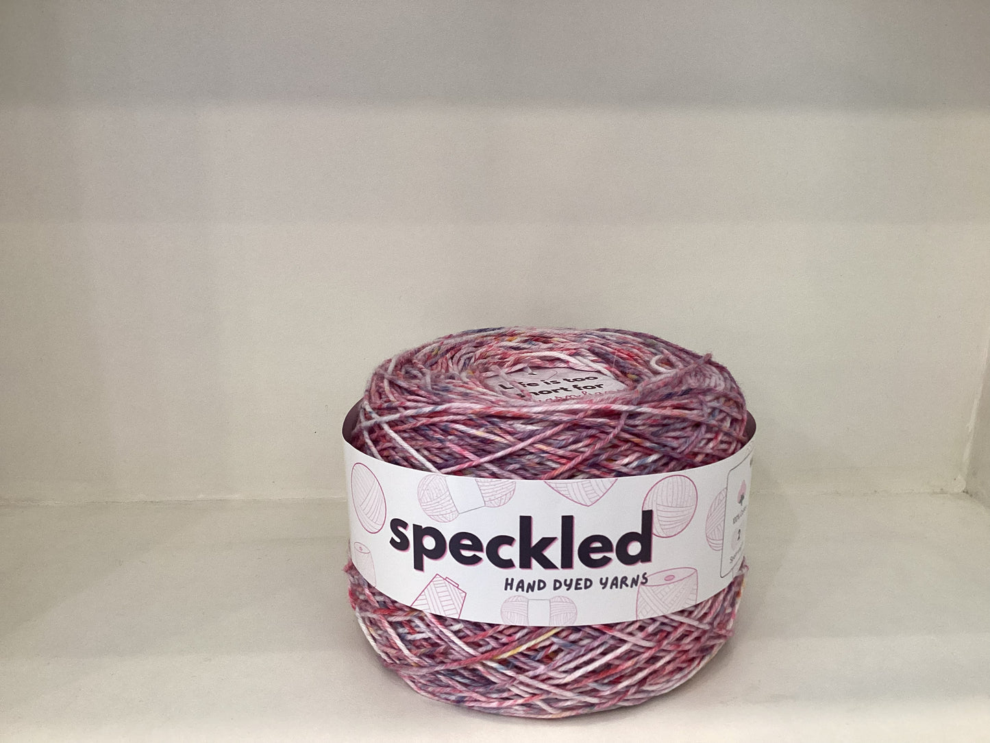 Hand-dyed 4ply and 12ply yarns by @speckledbypurls