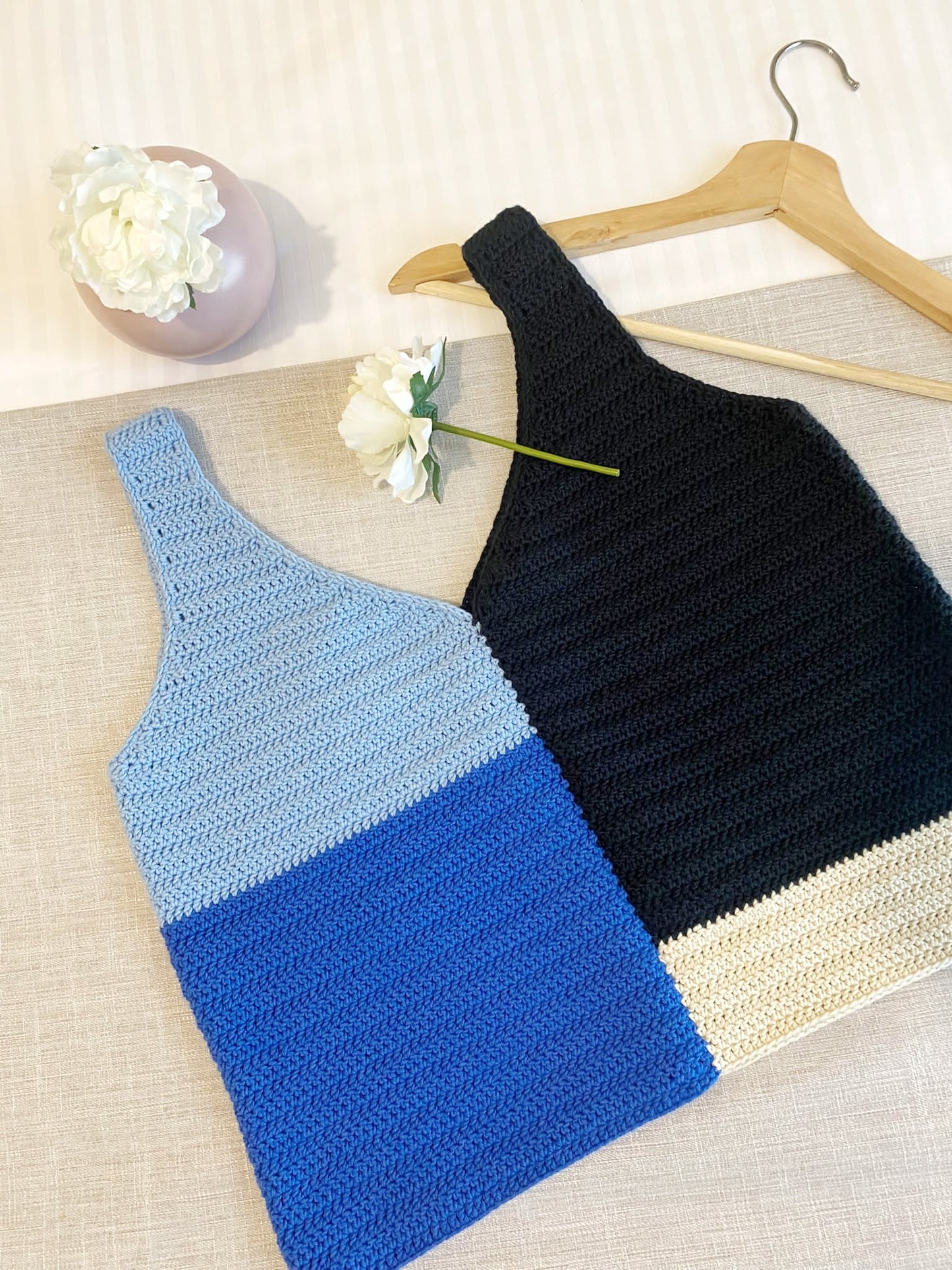 Aster Colorblock Top Crochet Written Pattern