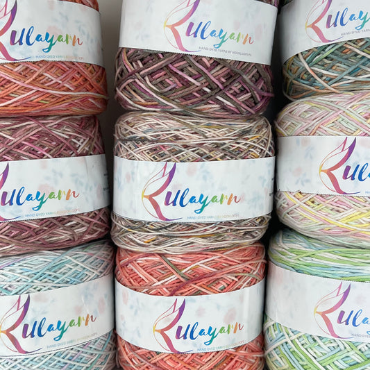 Hand-dyed 4ply Cotton Yarns by @kulayarn.ph