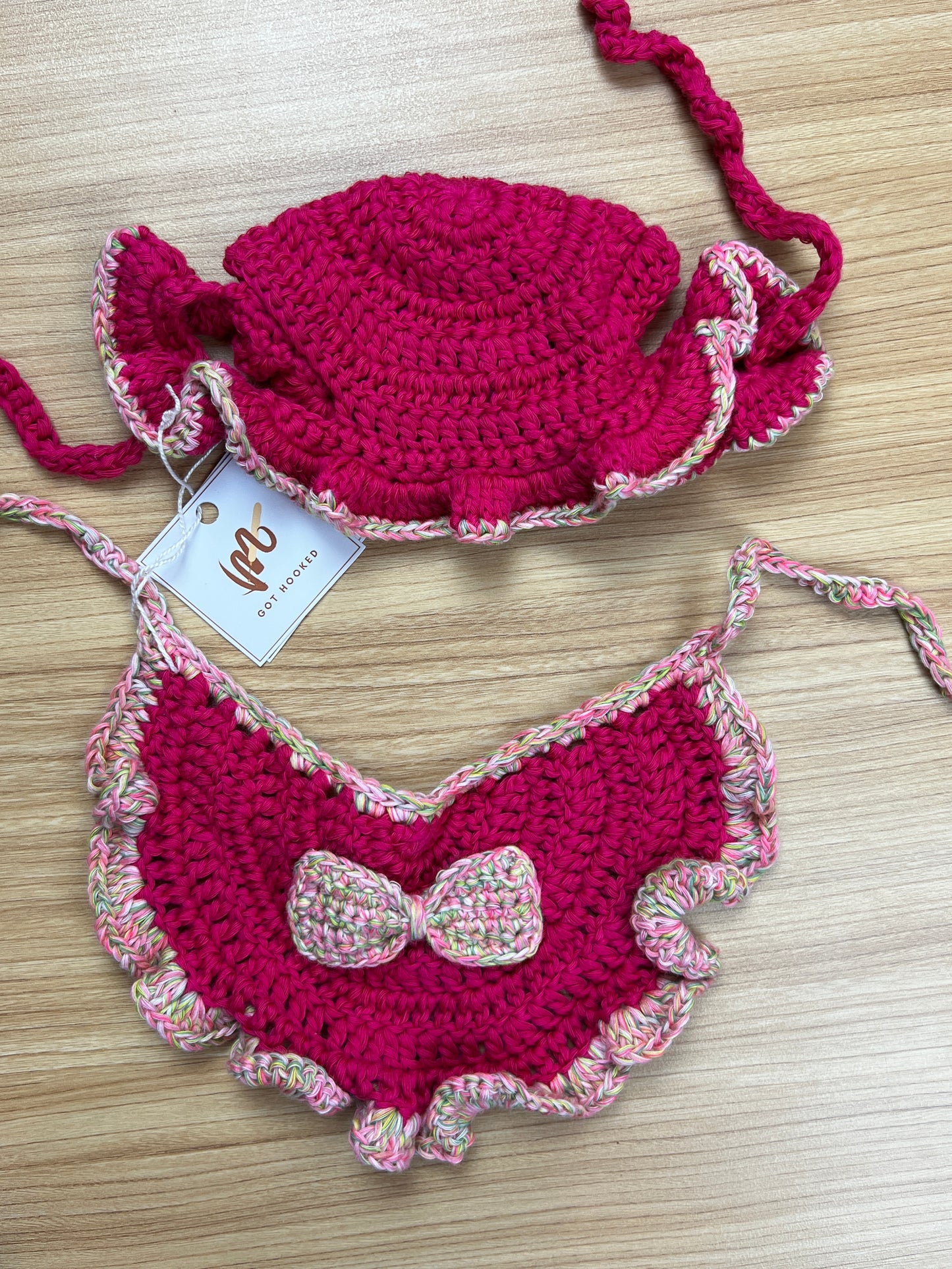 Pet Bandana and Hat Set by @mgothooked