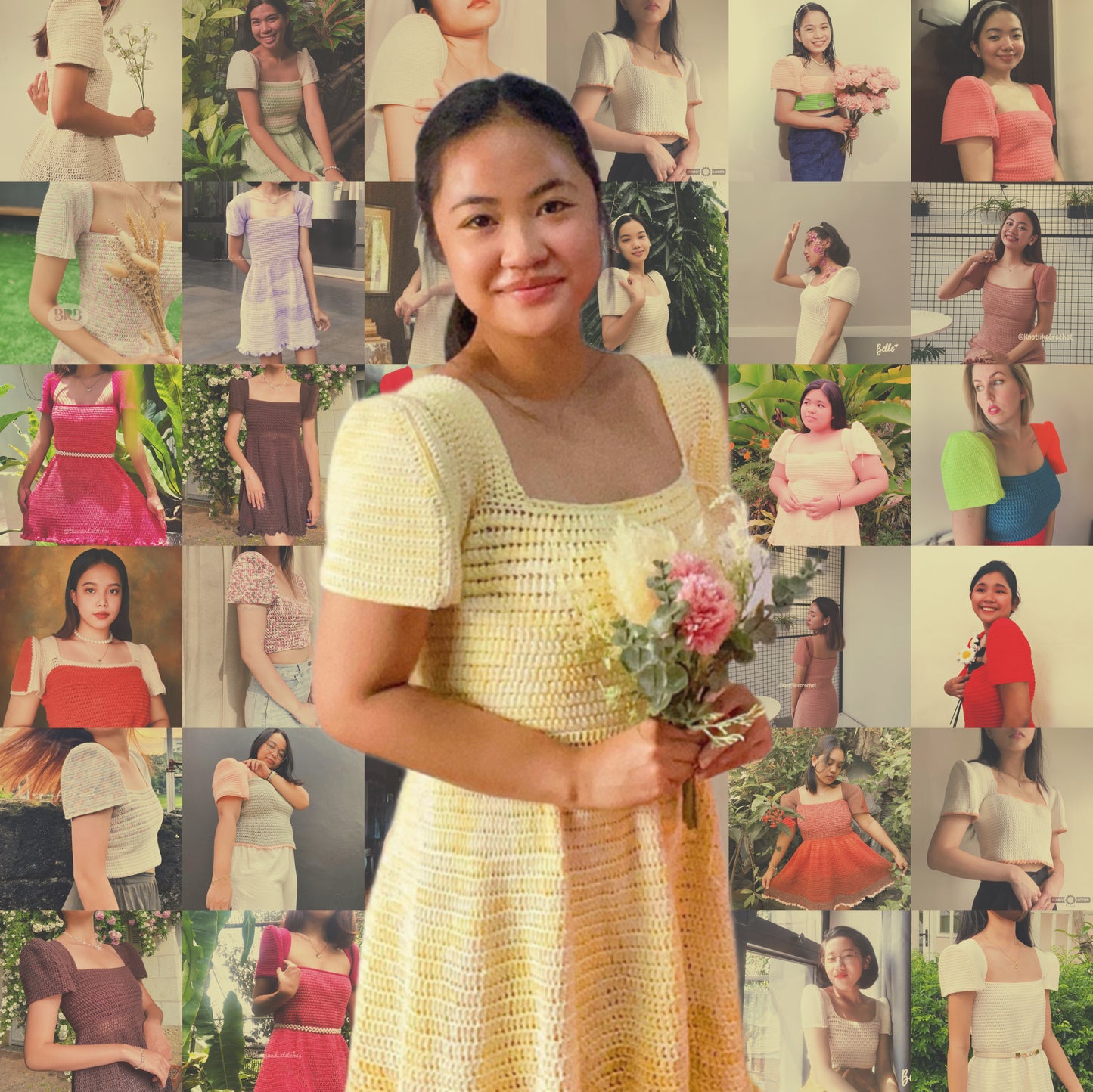 Binibini Filipiñana Dress Crochet Written Pattern